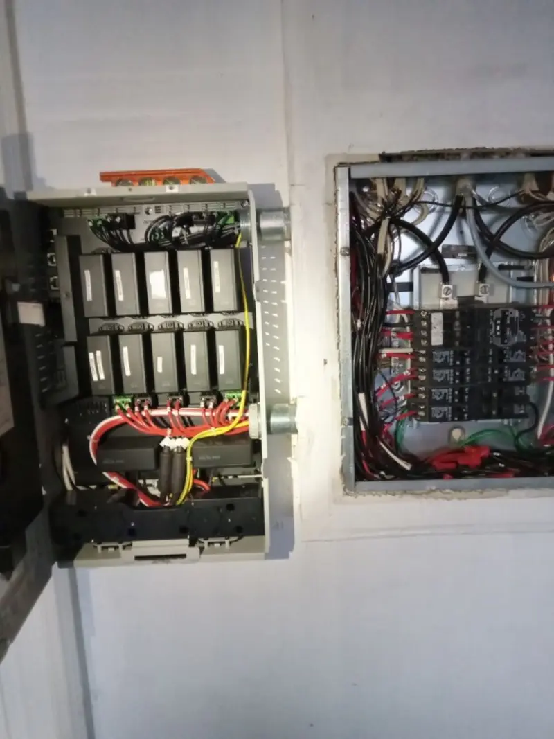 Electrical panel upgrade completed for Security Camera Wiring in North Riverside